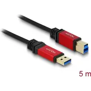Delock Usb3.0 Kabel A - B St/St 5.00M Premium  82759 4043619827596 85444290