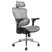 Equip ergonomisks biroja krēsls ar galvas un roku balstiem pelēks lite Retail  651050 4015867238615 94013900