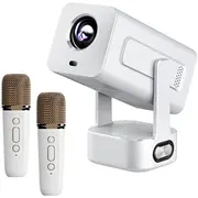 Extralink Smart Projector CinemaKaraoke - Ims360 Biały  Projektor do filmów, gier i muzyki z 2 mikrofonami 1080P, Android 13 Ex.95979 5904960295979 85286200