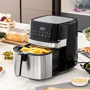 Beztauku fritieris Innovagoods Fryinn Pro 5500 Black Nerūsējošā tērauda 1700 W 5,5 L  V0103716 8435527825010