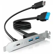 Graugear Multi Pci Blende  1X Usb-C, 2X Usb-A G-Ad-Etc2A-20G 4260746551112 84718000