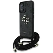 Guess Pu 4G Metal Logo Crossbody Strap Case Aizsargapvalks priekš Apple iPhone 16  Guhcp16Sp4Gmgcrk 3666339434267