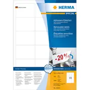 Herma Uzlīmes A4 white 63,5X46,6 mm noņemamas papīrs 1800 gab.  10302 4008705103022 48219010