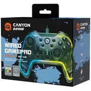 Kontrolieris Canyon gamepad Brighter Gp-02 vads Crystal Transparent  Cnd-Gp02 5291485014742