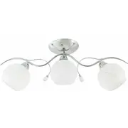 Griestu lampa Mdeco guļamistabai Elm8758/3 8C stikla hroma  5902021242078