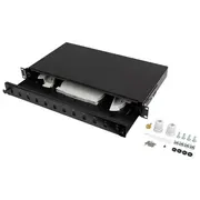 Lanberg 19 Optiskā šķiedras sadales panelis 1U 12Xsc Simplex/12Xlc Duplex ar  Fop1-12Ss-Ldb 5901969430615 85369010