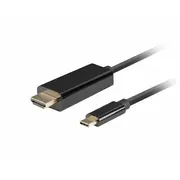 Parveidotājs Lanberg  Usb-C to Hdmi Cable, 0.5 m 4K/60Hz, Black Ca-Cmhd-10Cu-0005-Bk 5901969436754