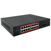 Przełącznik sieciowy Switch Gigabit Ethernet Poe  16X Rj45 2X Sfp 1000 Mb/S 52364 5901878523644 Nuqolsw16052364