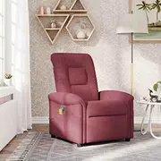 Saliekams masāžas krēsls, wine red, ar auduma apdari  4015629 8721158336354