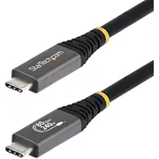 Startech Startech.com 1,5M Usb4 kabels 80Gbps sertificēts Usb-If, uzlādes kabelis 240W, 8K 120Hz-4K 240Hz monitora Dp2.1 Thunderbolt 4  Cc150Cm80Gusb4Cable 0065030921015