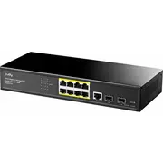 Slēdzis Cudy Switch Gs2008Ps2 8 portu Gigabit L2 pārvaldāms Poe 120W 2Xsfp  6971690790301