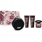 Versace komplekts Crystal Noir edp 90Ml  ķermeņa losjons 100Ml dušas želeja kosmētikas soma 8011003902866