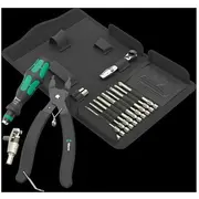 Wera 9532 Kettennieter Werkstatt-Set, 20Teilig Black/Grün, inkl. Umschalt-Bitknarre, 1/4  05136042001 4013288229571