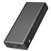 2Go Powerbank 20000Mah 2X Usb-A 1X Usb-C ātrās uzlādes Alu  797518 4010425975186 85076000