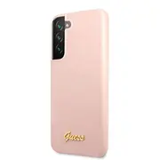 Aizmugurējais vāciņš Guess - Samsung S22 Plus silikona metāla logotipa Pink  Guhcs22Mlslmgpp 3666339042455