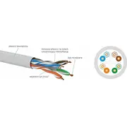 Alantec Kabelis U/Utp kat.5e Pe 4Pr 500M Ārējais želejots  Kiu5Outz500 5904204405454
