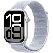 Viedpulkstenis Apple Watch 10 Gps  Cellular 46Mm Silver Alu Sport Loop Blue Mwy23Qf/A 195949564024