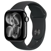 Viedpulkstenis Apple Watch 11 Gps  Cellular 42Mm Jet Black Alu sporta siksniņa S/M Mf834Et/A 195950468519