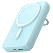 Ārējais akumulators Joyroom Wireless power bank 10000Mah Jr-W050 20W Magsafe ar statīvu  Usb-C kabelis - blue Jr-W050Be 6956116735180