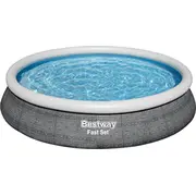 Baseins Bestway 57313 Fast Set ar filtrācijas sūkni Grey 4.57M x 84Cm  4200 6941607310885