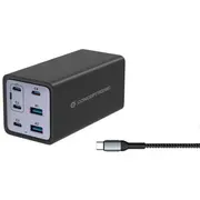 Conceptronic Ladegerät 6Port Gan 4Xusb-C/2Xa200Wpd3.1/Pps sw  Ozul06Be 4015867236543 85044083