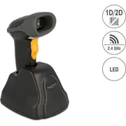 Delock 2,4 Ghz Barcode Scanner 1D und 2D mit Ladestation  90518 4043619905188
