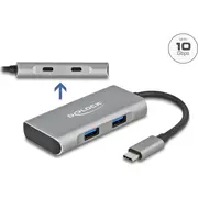 Delock Hub Usb 3.2Gen2 Typ-C 2Xtyp-A Bu 2Xtyp-C extern  63260 4043619632602 84718000