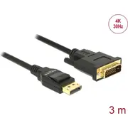 Delock Kabel Dp 1.2 - Dvi 241 St/St 3.0M Black  85314 4043619853144 85444290