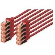 Digitus Cat 6 S/Ftp Patchkabel, 10 Stück, 2M, rot  Dk-1644-020-R-10 4016032441755 85444210