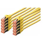 Digitus Cat 6 S/Ftp Patchkabel, 10 Stück, 3M, gelb  Dk-1644-030-Y-10 4016032442097 85444210