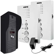 Domofons Eura Adp-51A3 Difesa - vienģimenes, 2 interkomi, interkoms, White  5905548276229 22480