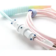 Ducky Premicord Cotton Candy spirālveida kabelis, Usb tips C uz A - 1,8M  Gata-2586 4711394391358 Dacoc2-Cot1
