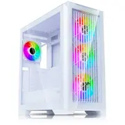 Evolveo Ptero Q2G, skříň Atx, 4X Argb ventilátor, čelníboční panel sklo, bílá  Pteroq2G-Wh 8595683205733