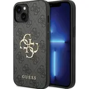 Guess Pu Leather 4G Metal Logo Case Aizsargapvalks Priekš Apple iPhone 15  Guhcp15S4Gmggr 3666339171544