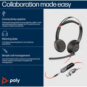 Poly Blackwire C5220 Usb-C/A und 3.5Mm Klinken Anschluss  8X231Aa 197498429441