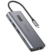 Hub Usb Choetech Adapteris 12W1 Hub-M26 Usb-C uz Usb-A Hdmi Vga Aux Sd Tf Grey  6971824978292
