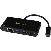 Usb centrmezgls Startech 1X Rj-45 Usb-C  3X Usb-A 3.0 Hb30C3Agepd 065030867917