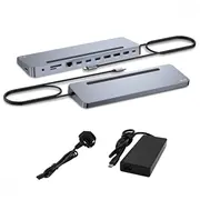 i-tec Usb-C Metal Ergonomic 4K 3X Display 2X Dp 1X Hdmi Lan Audio Power Delivery 100 W  Universal Charger - Stacja dokująca C31Flat2Pdpro100W 8595611706639 Nb-Dok-Ite-126