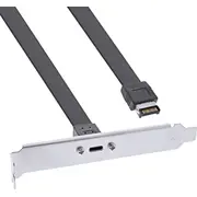 Inline Usb Type-C uz 3.1 priekšējais panelis Key-A iekšējais, 0,5M  Zucr-078 4043718300631 33446H