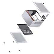 Jonsbo Nv10 Pc Gehäuse, Mini-Gehäuse, Itx - silber  Gejb-160 6970620554877 Silver