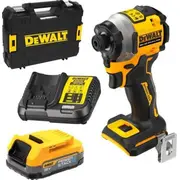 Bezslodzes triecienatslēga Dewalt 1/4, akumulators 1,7Ah, Tstak, 18V  Dcf850E1T 5035048788288