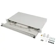 Lanberg 19 Šķiedras savienojumu panelis 1U 24Xsc Duplex/24Xlc Quad Grey  Fop1-24Sd-Lqs 5901969430653 85369010