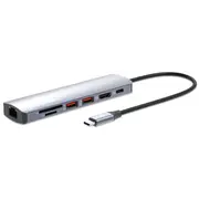 Usb-C dokstacija/replikators Manhattan 153966  0766623153966