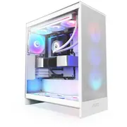Nzxt H7 Flow White Rgb 2024 Midi Tower Atx Gaming Gehäuse weiß mit Glasfenster  Cm-H72Fw-R1 5056547205533