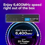 Ddr5 atmiņa 32Gb/6400 Cl52 Cudimm  Ct32G64C52Cu5 649528940889