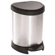 Pedāļspainis metalizēts Deco Bin 5L Sudraba  0802160599 3253922160018