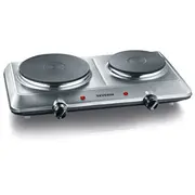 Severin Dk 1014 Doppelkochplatte Edelstahl  4008146009488 166071