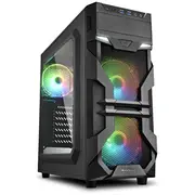 Sharkoon Vg7-W Rgb Black, Seitenteil aus Acryl  4044951026869