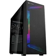 Silverstone Sst-Seh1B-G - Seta H1 Midi-Tower, Tempered Glass Black  Gesv-527 4710679814612