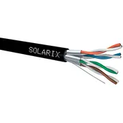Solarix Kabel instalacyjny Stp, Cat6A, drut, Pe, cewka 500M Sxkd-6A-Stp-Pe  26000040 8595684701081